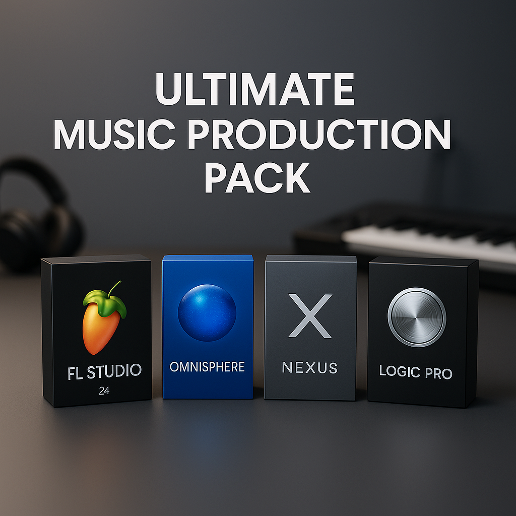 Music Production Pack FL STUDIO 24 - NEXUS 5 - LOGIC PRO - OMNISPHERE 2