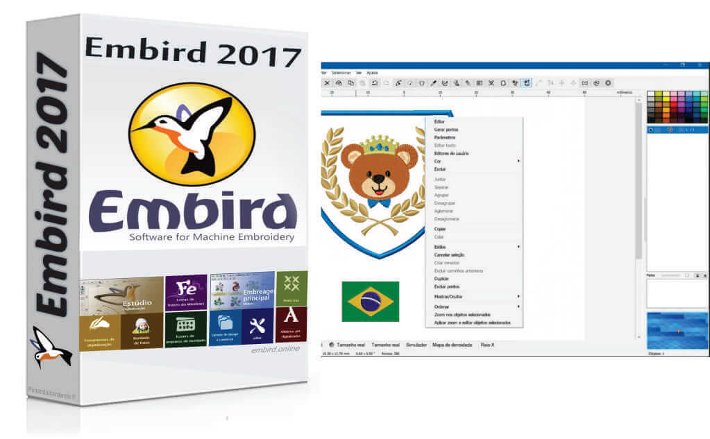 Embird 2017 embroidery software Lifetime license ( Instant download )