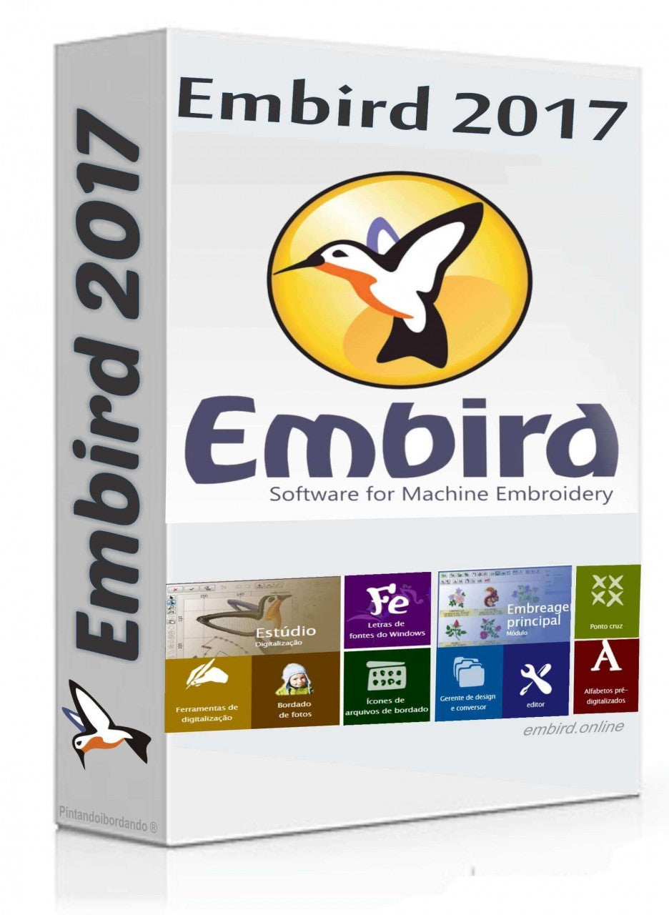 Embird 2017 embroidery software Lifetime license ( Instant download )